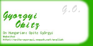 gyorgyi opitz business card