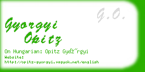 gyorgyi opitz business card